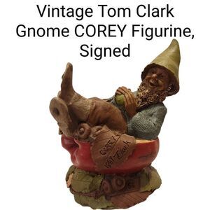 Vintage Tom Clark Gnome “Corey” Figurine – Signed Fairy/Troll Gnome Collectible